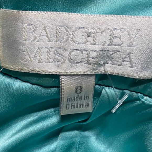 NWOT Bagley Mischka Silk Halter Dress Size 8 - Picture 13 of 13